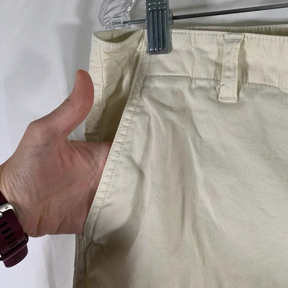 Lauren Ralph Lauren Pants Women's 12 Off White Chino Fitted Ankle Pockets - Picture 6 of 9